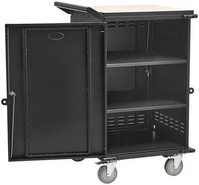 Alt view image 2 of 10 - Tripp Lite CSCSTORAGE1 Locking Storage Cart for Mobile Devices and AV Equipment