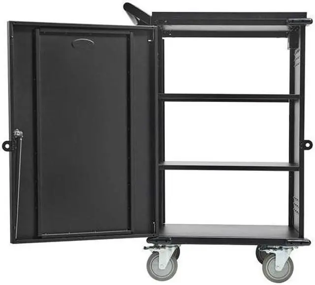 Alt view image 3 of 10 - Tripp Lite CSCSTORAGE1 Locking Storage Cart for Mobile Devices and AV Equipment
