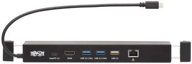 Alt view image 7 of 15 - Tripp Lite HDMI USB-A 3.2 100W PD Charging Docking Station Black U442DOCK14MS