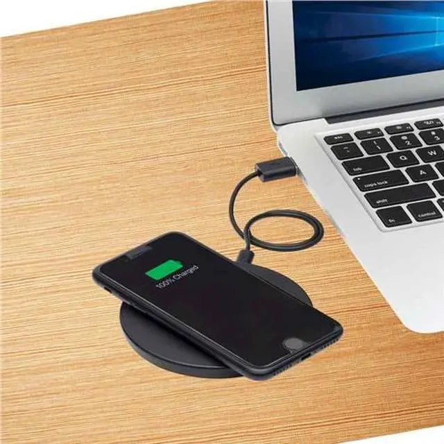 Alt view image 9 of 10 - Tripp Lite 10W Qi Wireless Phone Charger for Apple and Samsung U280Q01FLBK