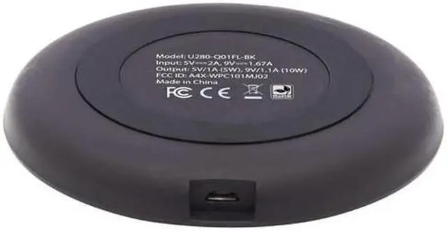 Alt view image 10 of 10 - Tripp Lite 10W Qi Wireless Phone Charger for Apple and Samsung U280Q01FLBK