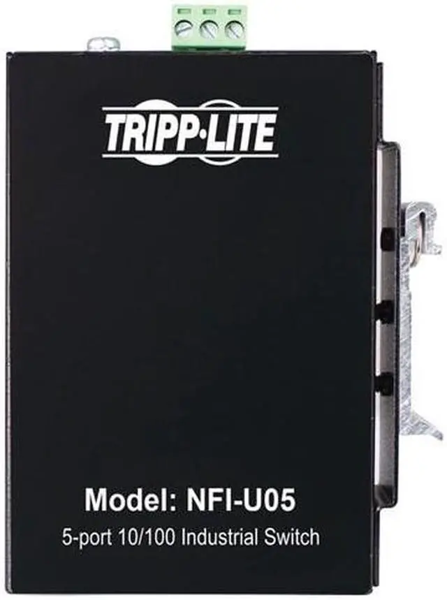 Alt view image 12 of 18 - Tripp Lite NFI-U05 Ethernet Switch - 5 Ports - Fast Ethernet - 10/100Base-T - TAA Compliant - 2 Layer Supported - 3 W Power Consumption - Twisted Pair - DIN Rail Mountable, Wall Mountable - 3 Year Lim