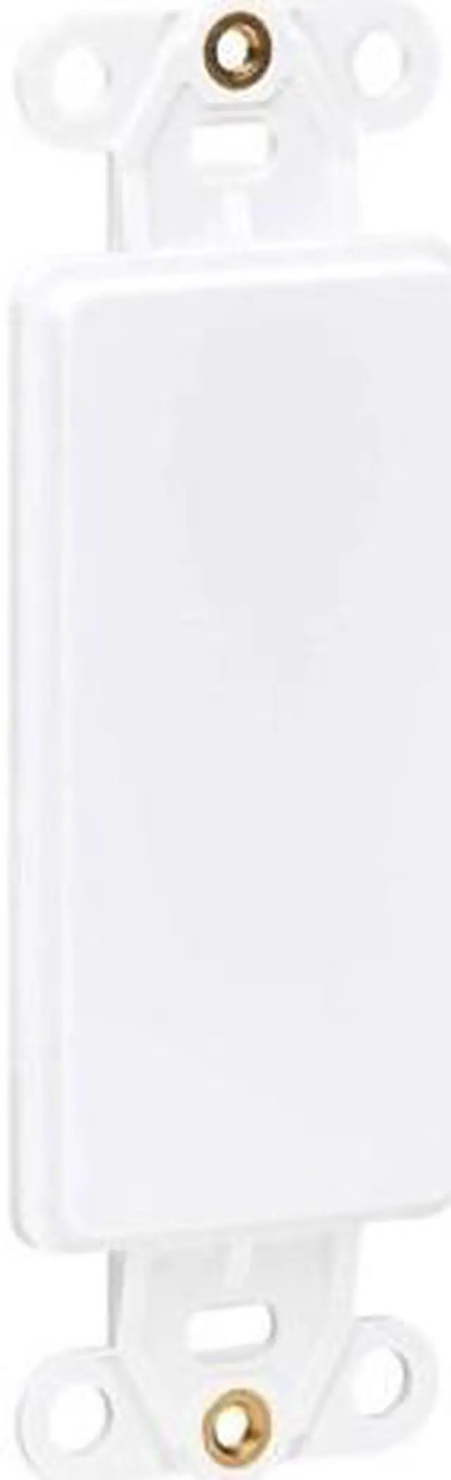 Alt view image 11 of 13 - Tripp Lite N042D-100V-WH Center Plate Insert, Decora Style - Vertical, Blank