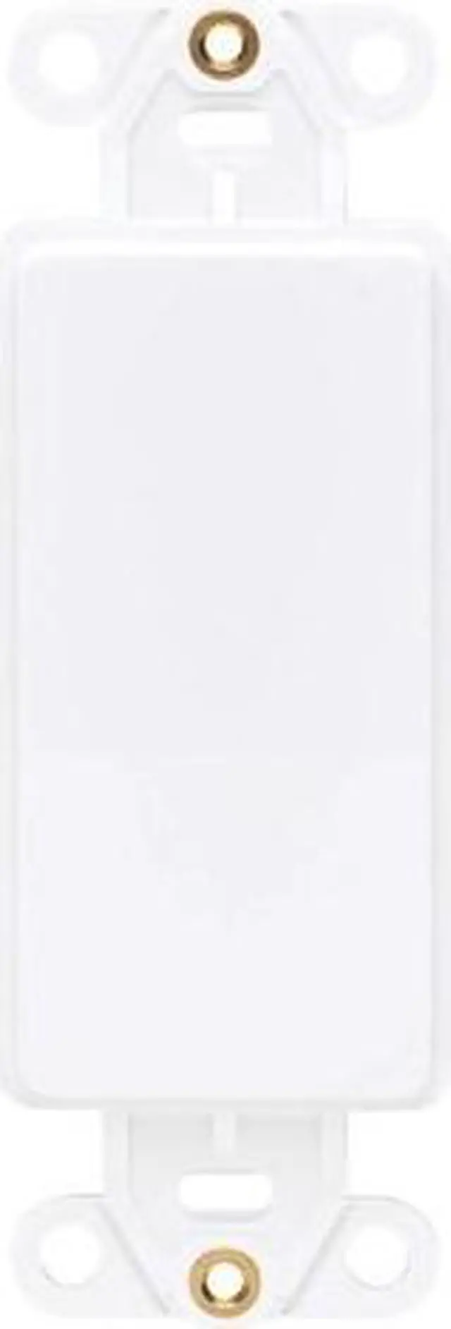 Alt view image 12 of 13 - Tripp Lite N042D-100V-WH Center Plate Insert, Decora Style - Vertical, Blank
