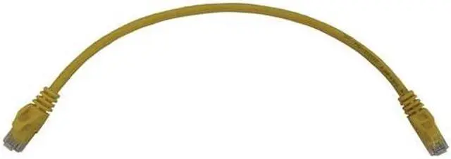 Alt view image 9 of 10 - Tripp Lite Cat6a 10G Snagless Molded UTP Ethernet Cable (RJ45 M/M), PoE, Yellow, 1 ft. (0.3 m) - 1 ft Category 6a Network Cable for Network Device, Switch, Patch Panel, Server, Router, Hub, Printer, C