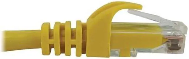 Alt view image 10 of 10 - Tripp Lite Cat6a 10G Snagless Molded UTP Ethernet Cable (RJ45 M/M), PoE, Yellow, 1 ft. (0.3 m) - 1 ft Category 6a Network Cable for Network Device, Switch, Patch Panel, Server, Router, Hub, Printer, C