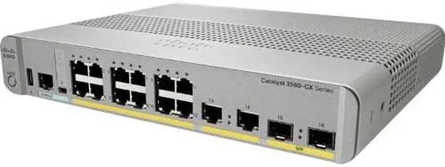 Alt view image 6 of 6 - Cisco 3560CX-8PC-S Layer 3 Managed Ethernet Switch