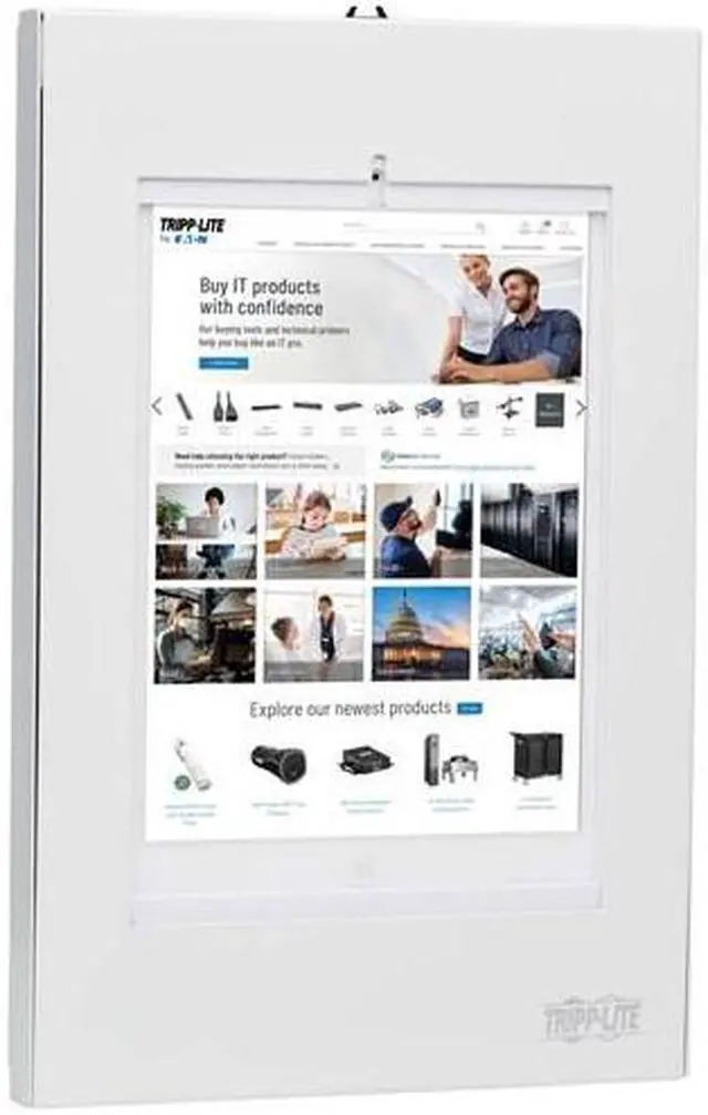 Alt view image 4 of 5 - Eaton Tripp Lite Series Secure Wall Mount for 9.7 in. to 11 in. Tablets White DMTB11