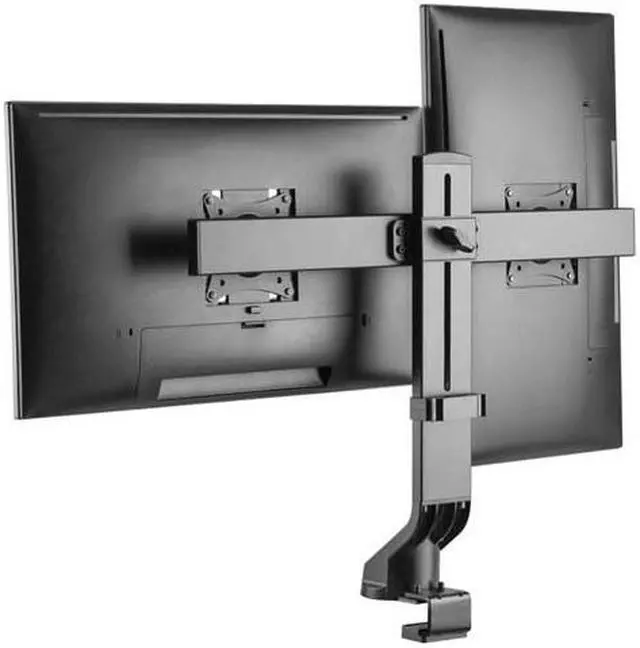 Alt view image 14 of 20 - Tripp Lite Dual-Display Monitor Arm w/ Desk Clamp Height Adjustable 17-27in