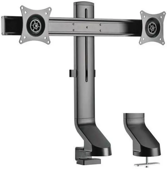 Alt view image 13 of 20 - Tripp Lite Dual-Display Monitor Arm w/ Desk Clamp Height Adjustable 17-27in