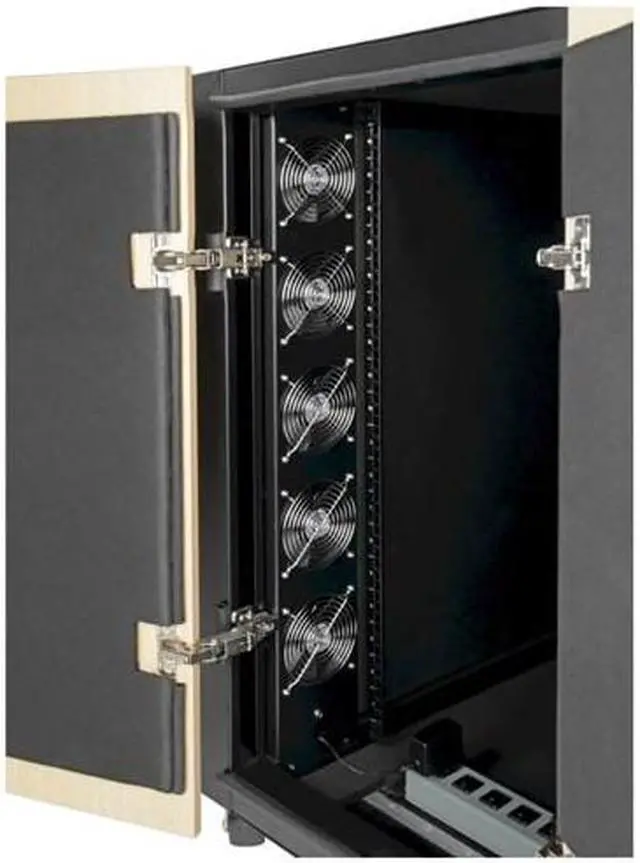 Alt view image 8 of 15 - Tripp Lite 18U SmartRack Sound Proof Server Rack - Quiet Acoustic Server Rack (SRQ18U)