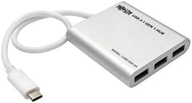Alt view image 16 of 17 - Tripp Lite 4-Port Portable USB 3.1 Gen 1 USB Type-C USB-C Hub Tablet Laptop (U460-004-4A)