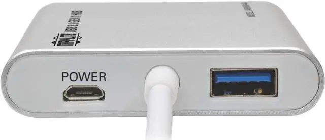 Alt view image 17 of 17 - Tripp Lite 4-Port Portable USB 3.1 Gen 1 USB Type-C USB-C Hub Tablet Laptop (U460-004-4A)
