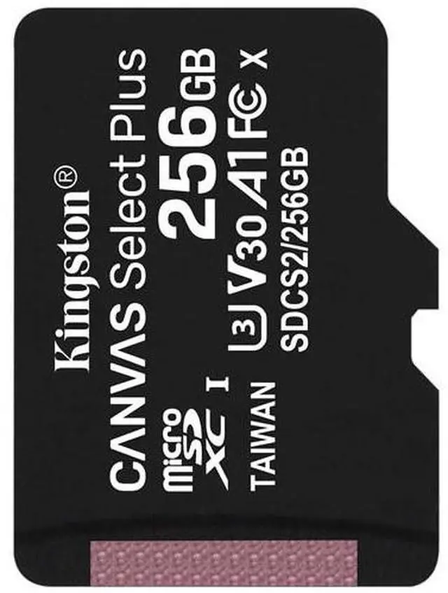 Alt view image 3 of 5 - Kingston Canvas Select Plus 256GB microSDXC Memory (Flash Memory) Model SDCS2/256GBSP