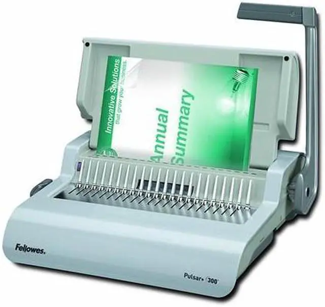 Alt view image 12 of 13 - Fellowes Inc. Pulsar Manual Comb Binding System, White Pulsar Manual Comb Binding System