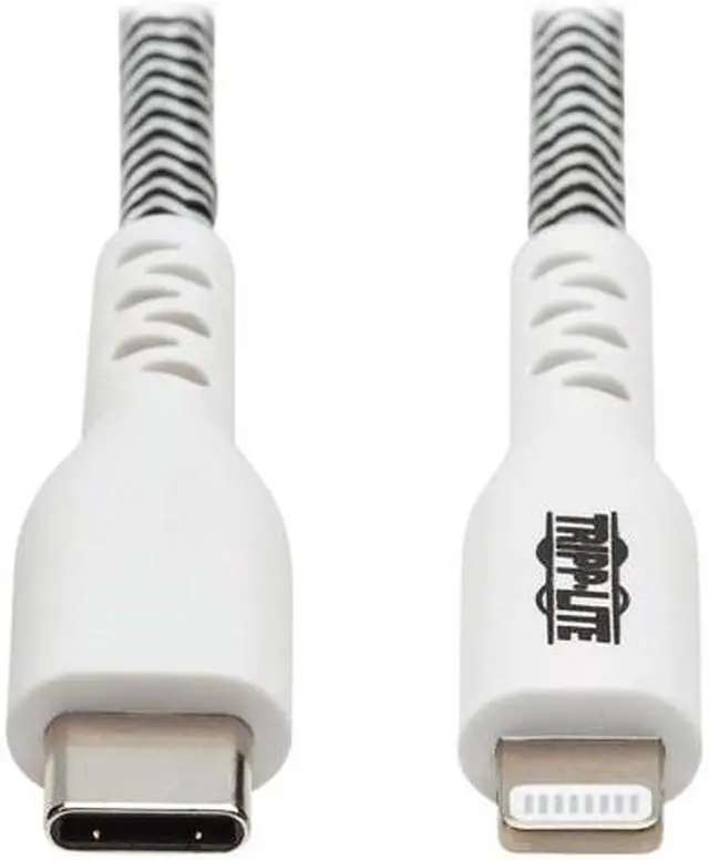 Alt view image 5 of 8 - Tripp Lite M102-003-HD Heavy-Duty USB-C to Lightning Cable M/M 3 ft. M102003HD
