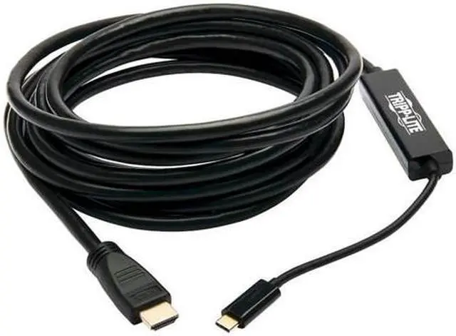 Alt view image 7 of 8 - Tripp Lite USB C to HDMI Adapter Cable USB 3.1 4K@60Hz M/M USB-C Black 15ft