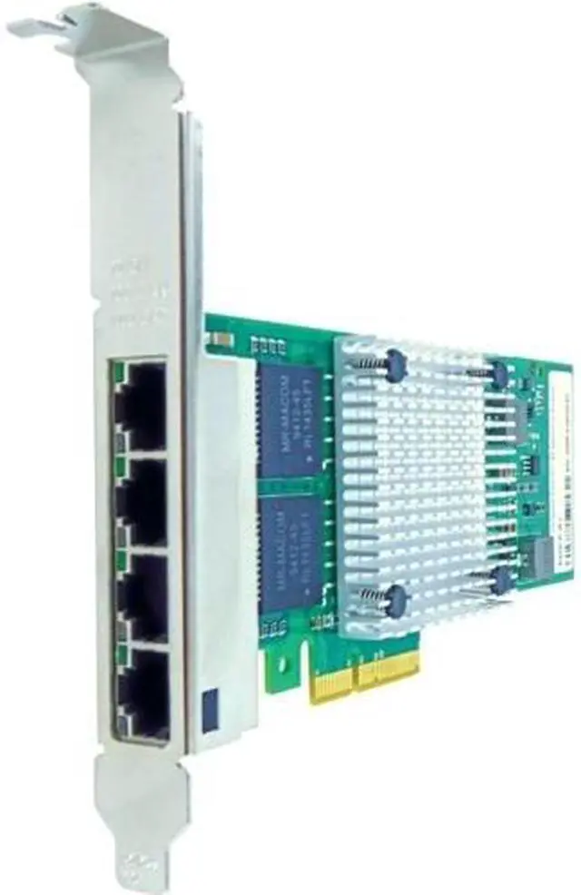Alt view image 2 of 6 - AXIOM 10/100/1000MBS QUAD PORT RJ45 PCIE X4 NIC CARD - PCIE-4RJ45-AX