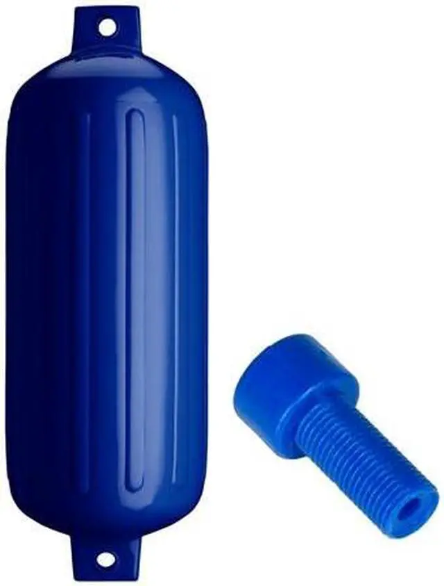 Main image of Polyform G-6 Twin Eye Fender - Cobalt Blue Twin Eye Fender - Cobalt Blue with Air Adapter