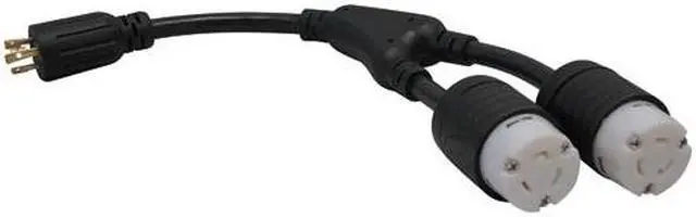 Alt view image 11 of 12 - Tripp Lite Heavy-Duty Power Cord Y Splitter Cable For Pdu And Ups