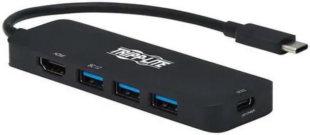 Alt view image 4 of 13 - USB-C Multiport Adapter - 4K 60 Hz HDMI, 3 USB-A Hub Ports, 100W PD Charging, HDR, HDCP 2.2