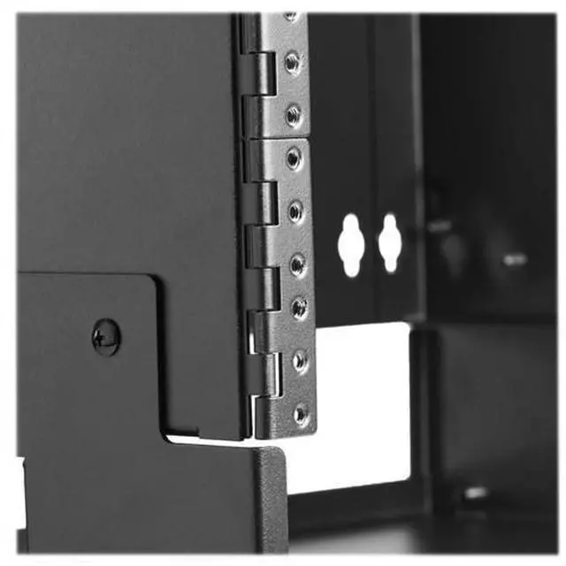 Alt view image 11 of 11 - Tripp Lite 4U Wall Mount Bracket Rack Enclosure for Small Switches and Patch Panels, 14.75 inches Deep, Hinged Door for Equipment Access, 5-Year Warranty (SRWO4UBRKTSHELF)