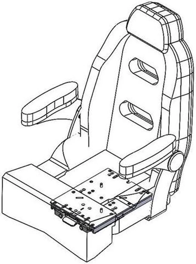 Alt view image 2 of 11 - TACO Marine Low Profile Adjustable Seat Slide Low Profile Adjustable Seat Slide