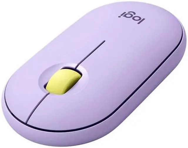 Alt view image 16 of 18 - Logitech Pebble M350 Wireless Mouse - Optical - Wireless - Bluetooth/Radio Frequency - 2.40 GHz - Lavender Lemonade - USB - 1000 dpi - Scroll Wheel - 3 Button(s)