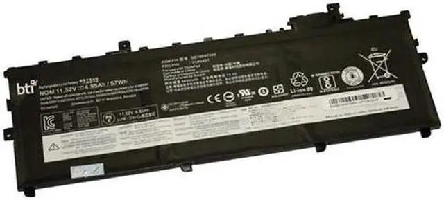 Alt view image 3 of 3 - BTI SB10K97587-BTI Notebook Battery For Lenovo Thinkpad X1 Carbon 5th Gen