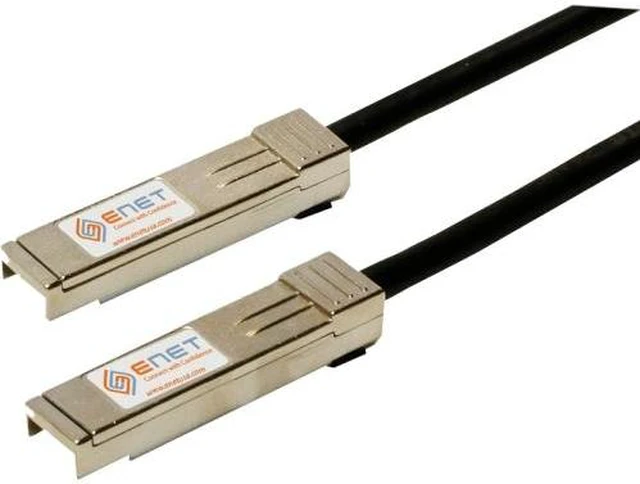 Main image of ENET QFX-SFP-DAC-3M-ENC Juniper QFX-SFP-10GE-DAC-3M Compatible 10GBASE-CU SFP+ Direct-Attach Cable Passive 1m (9.84ft) 100% Tested Lifetime Warranty Compatibility Guaranteed - OEM PN