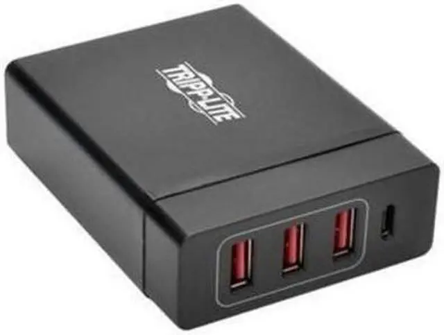 Alt view image 5 of 6 - Tripp Lite 4-Port USB Charging Station with USB-C Charging and USB-A Auto-Sensing Ports - 5 V DC, 20 V DC Output Voltage - 3 A Output Current