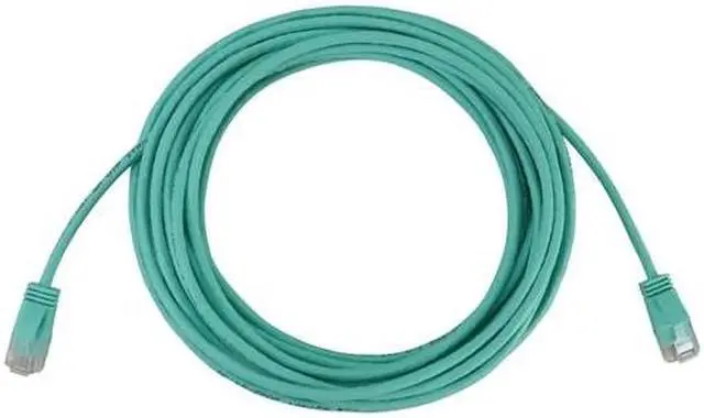 Alt view image 6 of 9 - Tripp Lite Cat6a 10G Snagless Molded Slim UTP Ethernet Cable (RJ45 M/M), PoE, Aqua, 20 ft. (6.1 m) - 20 ft Category 6a Network Cable for Network Device, Server, Switch, Router, Hub, Printer, Computer,