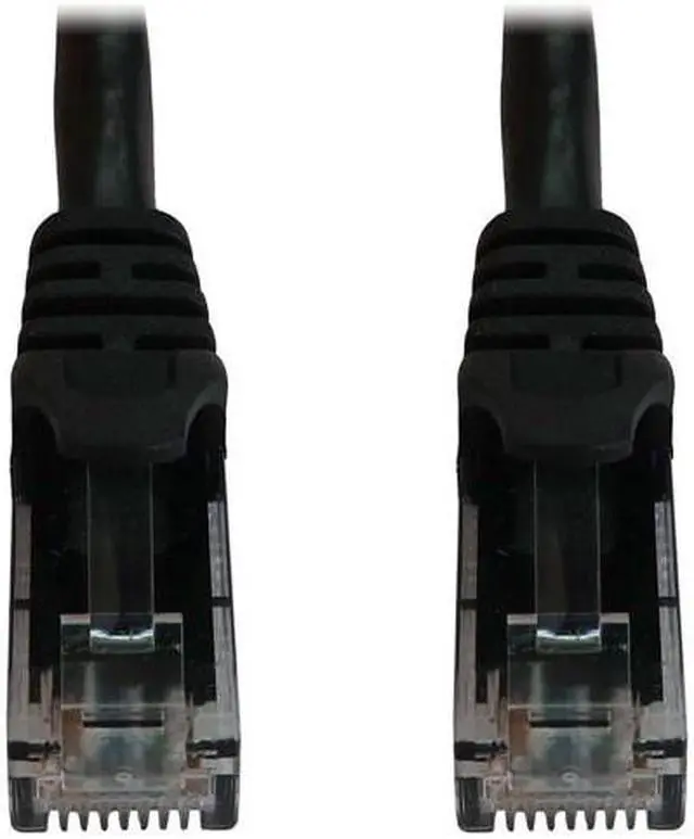 Alt view image 7 of 12 - Tripp Lite Cat6a 10G Snagless Molded UTP Ethernet Cable (RJ45 M/M), PoE, Black, 15 ft. (4.6 m) - 15 ft Category 6a Network Cable for Network Device, Switch, Patch Panel, Server, Router, Hub, Printer,
