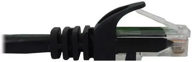 Alt view image 9 of 12 - Tripp Lite Cat6a 10G Snagless Molded UTP Ethernet Cable (RJ45 M/M), PoE, Black, 15 ft. (4.6 m) - 15 ft Category 6a Network Cable for Network Device, Switch, Patch Panel, Server, Router, Hub, Printer,