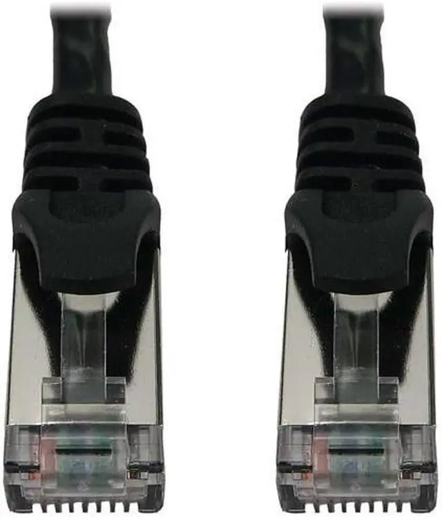 Alt view image 7 of 9 - Tripp Lite Cat6a 10G Snagless Shielded Slim STP Ethernet Cable (RJ45 M/M), PoE, Black, 3 ft. (0.9 m) - 3 ft Category 6a Network Cable for Network Device, Server, Switch, Router, Hub, Printer, Computer