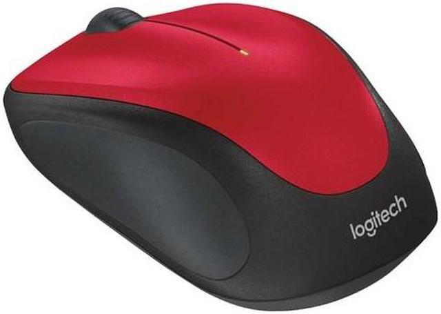 Alt view image 2 of 5 - Logitech M317 Wireless Mouse, 2.4 GHz with USB Receiver, 1000 DPI Optical Tracking, 12 Month Battery, Compatible with PC, Mac, Laptop, Chromebook - Red
