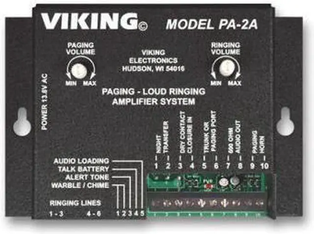 Alt view image 3 of 12 - Viking Paging and Loud Ringer
