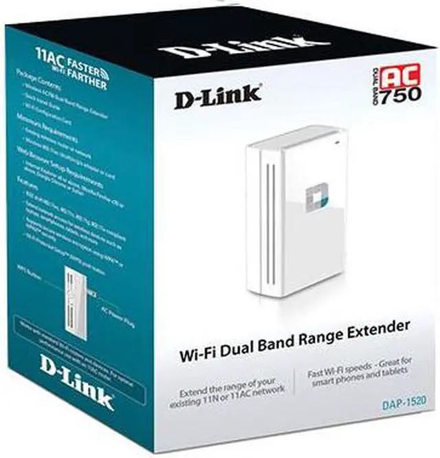 Alt view image 3 of 3 - D-Link DAP-1520 Wireless AC750 Range Extender