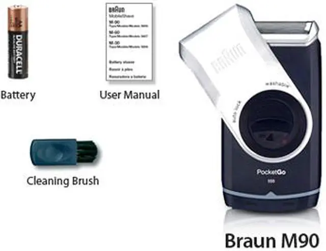 Alt view image 4 of 7 - Procter and Gamble 10069055857912 Braun Mobile Shaver Silver M90