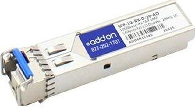 Main image of Addon Msa And Taa Compliant 1000Base-Bx Sfp Transceiver (Smf 1490Nmtx/1310Nmrx 20Km Lc Dom)