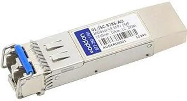 Main image of AddOn Sonicwall 01-SSC-9786 Compatible 10GBase-LR SFP+ Transceiver (SMF, 1310nm, 10km, LC, DOM)