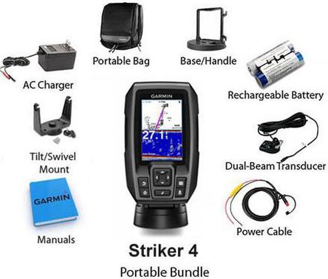 Garmin 010-01550-00 Striker 4 with Transducer, 3.5 GPS Fishfinder with  Chirp Traditional Transducer - Kayaking and Kayak Fishing Store