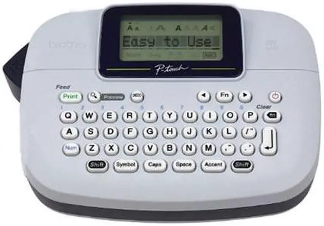 Alt view image 10 of 20 - Brother P-touch PT-M95 Handy Label Maker, Direct Thermal, 230 dpi, 7.5mm./sec, Up to 2 Print Lines, Manual Cutter