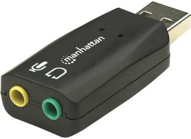 Alt view image 10 of 20 - MANHATTAN HI-SPEED USB 2.0 3-D SOUND ADAPTER IMPROVES AUDIO ACCESS AND PERFORMAN
