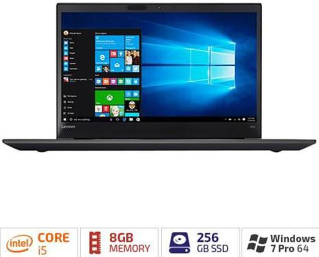 Alt view image 10 of 11 - Lenovo 20JW0006US Thinkpad T570 20Jw - Core I5 6300U / 2.4 Ghz - Win 7 Pro 64-Bit (Includes Win 10 Pro 64-Bit License) - 8 Gb Ram - 256 Gb Ssd Tcg Opal Encryption 2, Nvme - 15.6 Inch Ips 1920 X 1080