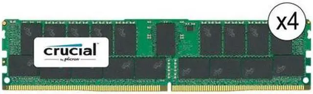 Alt view image 3 of 7 - Crucial 128GB (4 x 32GB) ECC Registered DDR4 2133 (PC4 17000) Server Memory Model CT4K32G4RFD4213
