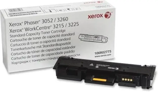 Main image of Xerox 106R02775 Xerox Toner Cartridge - Black - Laser - Standard Yield - 1500 Page - 1 Each