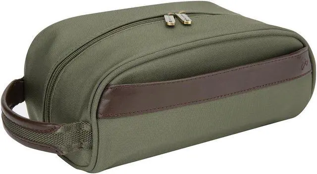 Alt view image 3 of 16 - Travelon Classic Plus Top Zip Toiletry Kit Travel Accessory Bag Olive