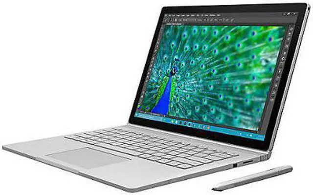 Alt view image 5 of 6 - Microsoft Surface Book 128 GB Intel Core i5-6300U X2 2.4GHz 13.5",Silver
