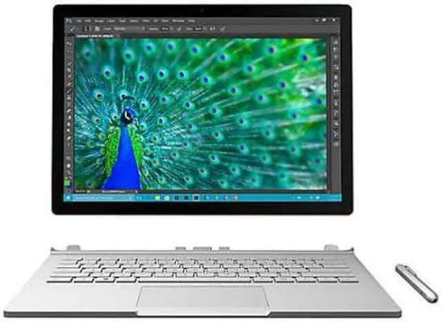Alt view image 4 of 6 - Microsoft Surface Book 128 GB Intel Core i5-6300U X2 2.4GHz 13.5",Silver
